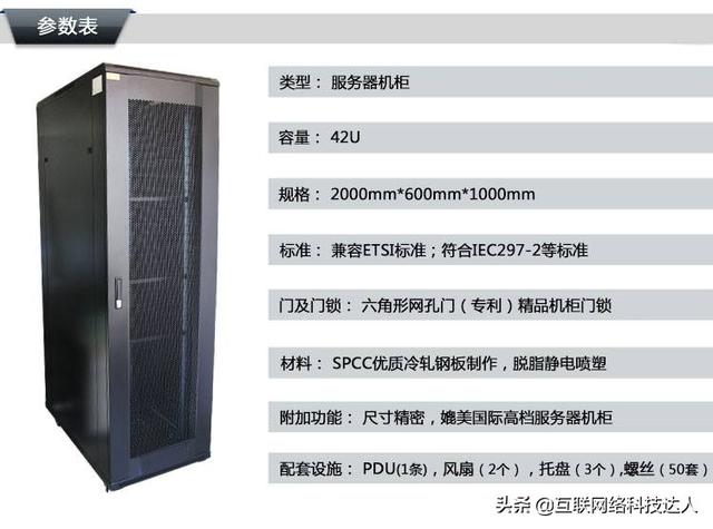 服务器和机柜尺寸对照表（服务器机柜的U规格常见参数）(4)