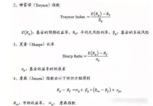 特雷诺指数计算公式(特雷诺指数和夏普指数的区别)-第1张图片-