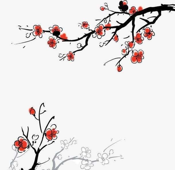 梅花简笔画，梅花简笔画怎么画，梅花的画法？图9