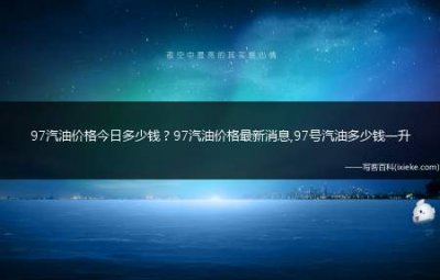 ​97汽油今日价格(今天97号汽油价格多少钱一升)