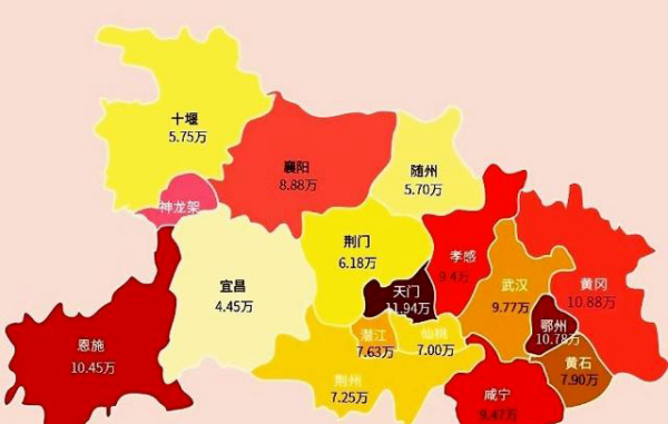 湖北省人口209总人数口,湖北省面积和人口各是多少图4