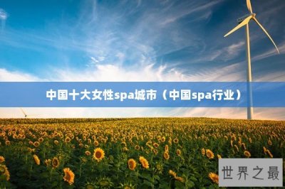 ​中国十大女性spa城市（中国spa行业）