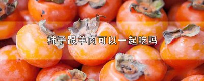 ​柿子能和羊肉一起吃吗? 柿子和羊肉能一起吃么嘛会中毒吗