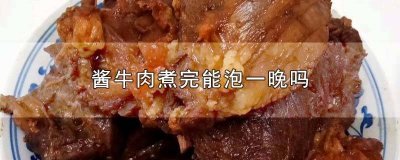 ​酱牛肉煮好后泡多久合适 酱牛肉泡几天