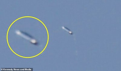 ​美国北卡罗莱纳州天空惊现药丸形状UFO 网民认为是外星人太空船