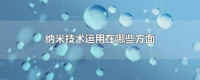 ​纳米可以运用到什么地方作文 纳米技术还有什么用途作文