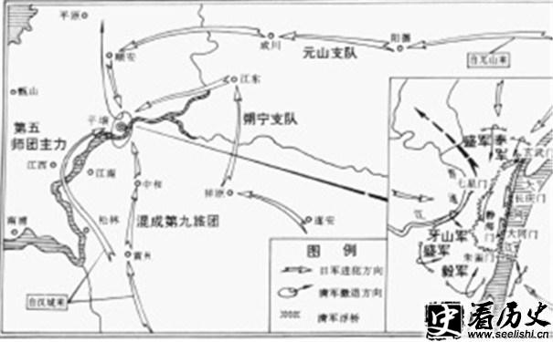 平壤之战路线图