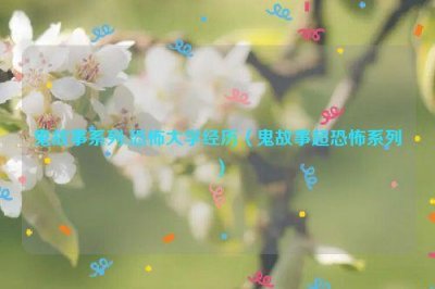 ​鬼故事系列:恐怖大学经历（鬼故事超恐怖系列）